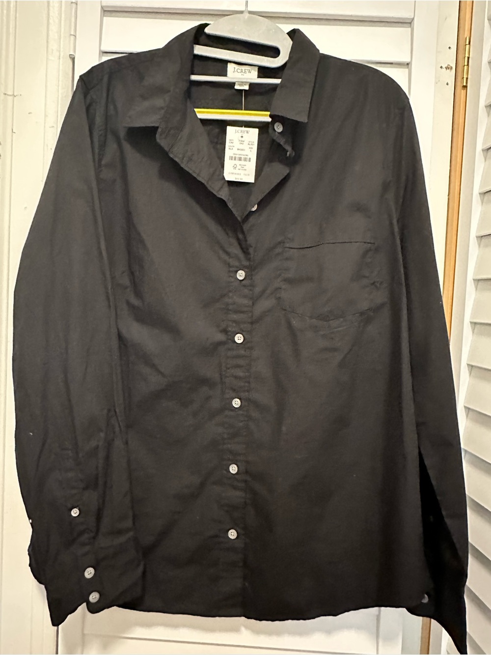 J. Crew Black Collared Button Shirt